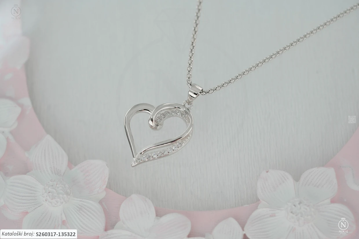 SREBRNA OGRLICA S CIRKONIMA - SRCE (S260317-135322)