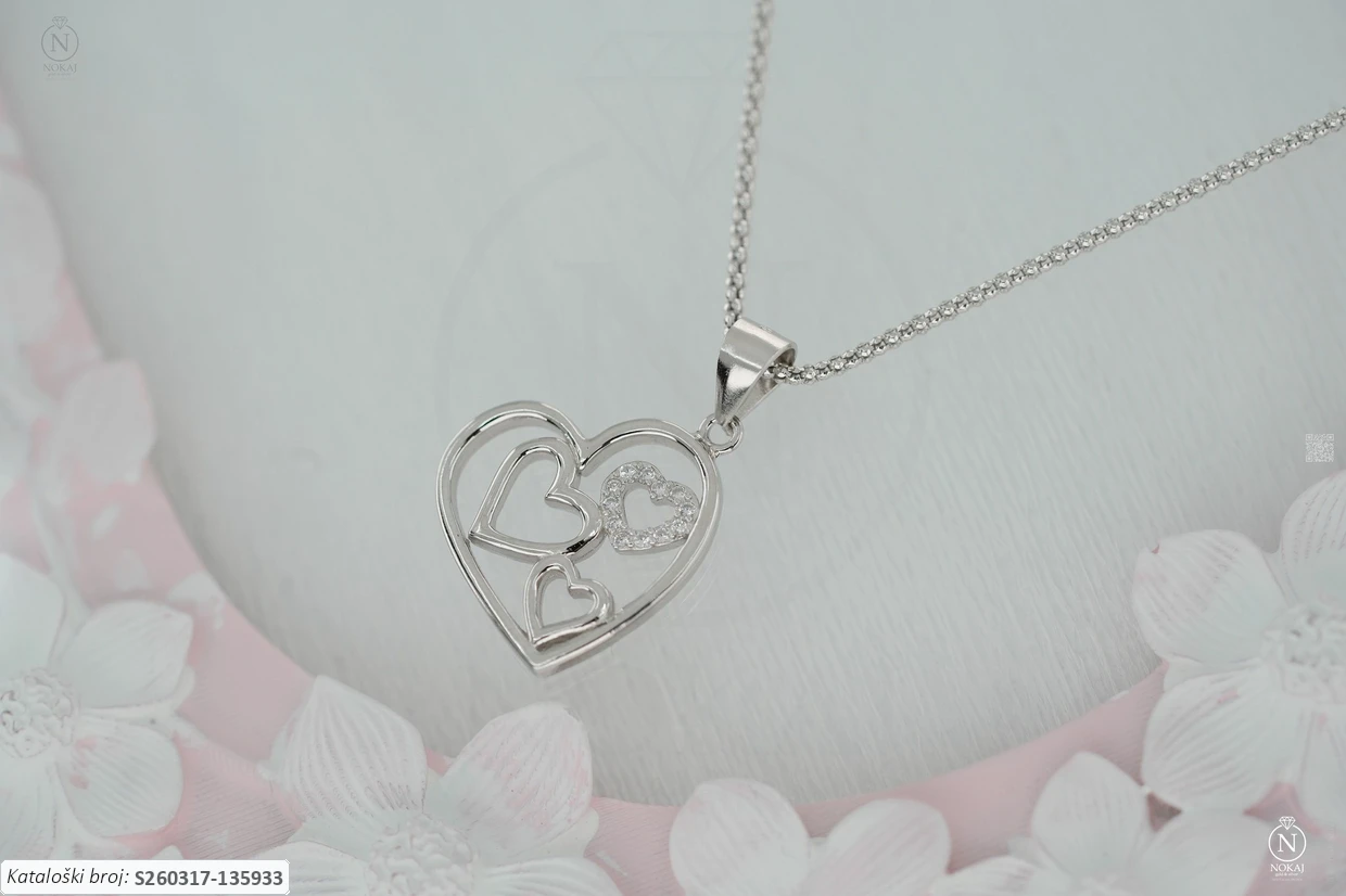 SREBRNA OGRLICA S CIRKONIMA - SRCE (S260317-135933)