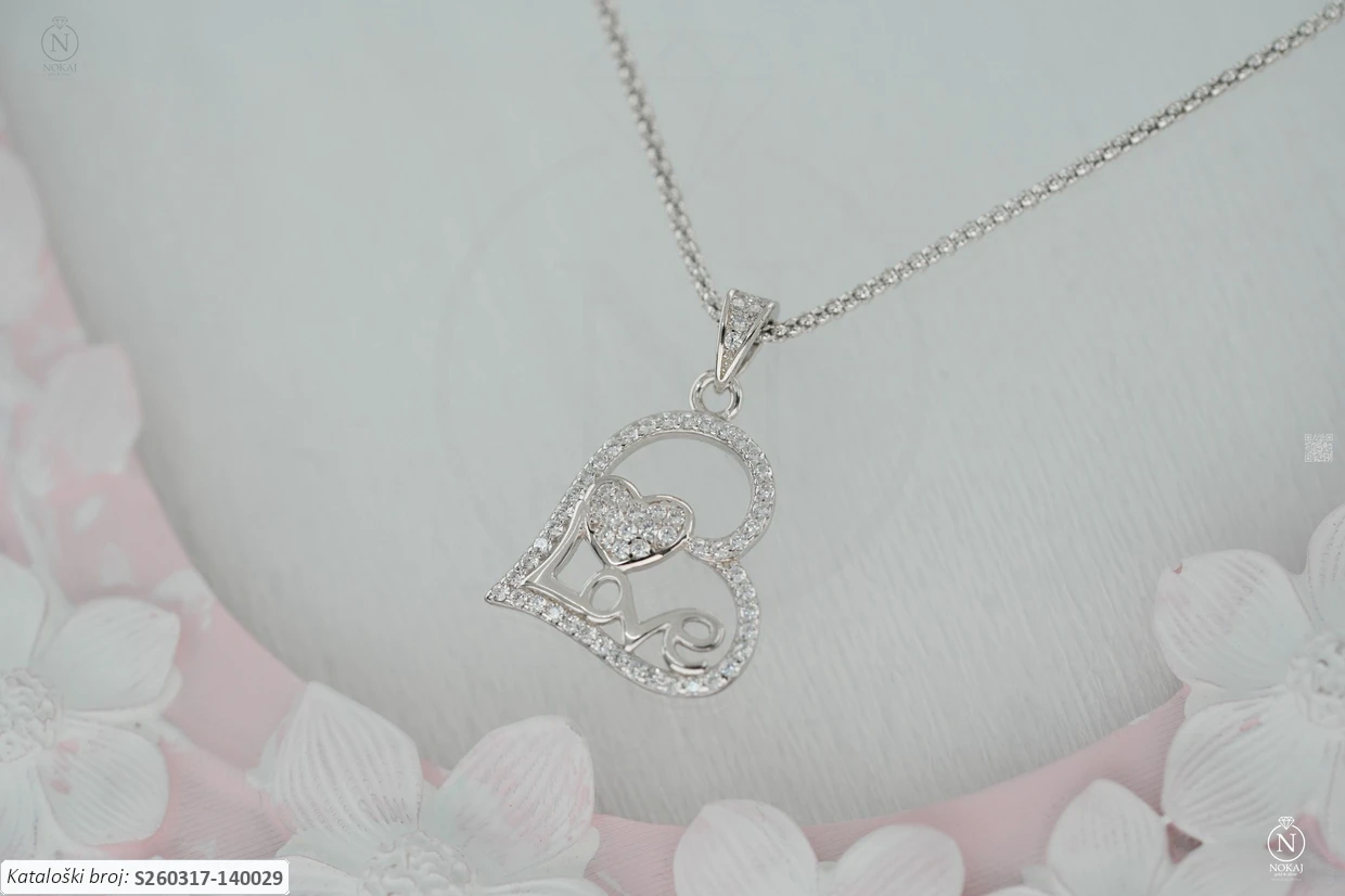 SREBRNA OGRLICA S CIRKONIMA - SRCE (S260317-140029)