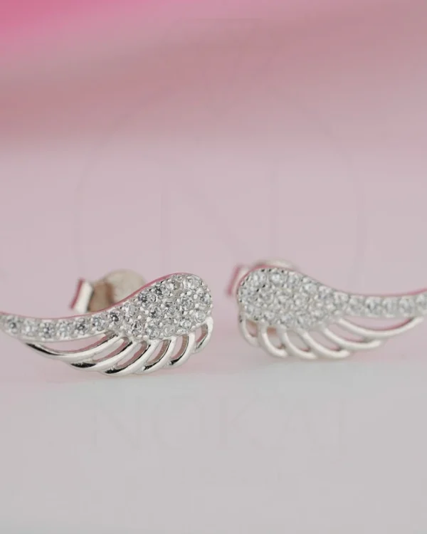 SREBRNE NAUŠNICE S CIRKONIMA - ANĐELOVA KRILA (S260317-142420)
