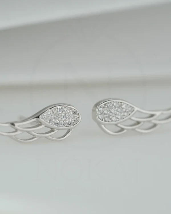 SREBRNE NAUŠNICE S CIRKONIMA - ANĐELOVA KRILA (S260318-113739)