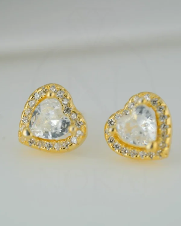 SREBRNE NAUŠNICE S CIRKONOM - SRCE (S260318-114106)