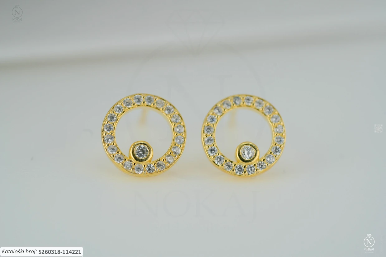 SREBRNE NAUŠNICE S CIRKONOM (S260318-114221)