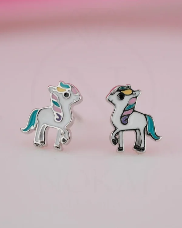 SREBRNE DJEČJE NAUŠNICE - JEDNOROG (S260318-120000)