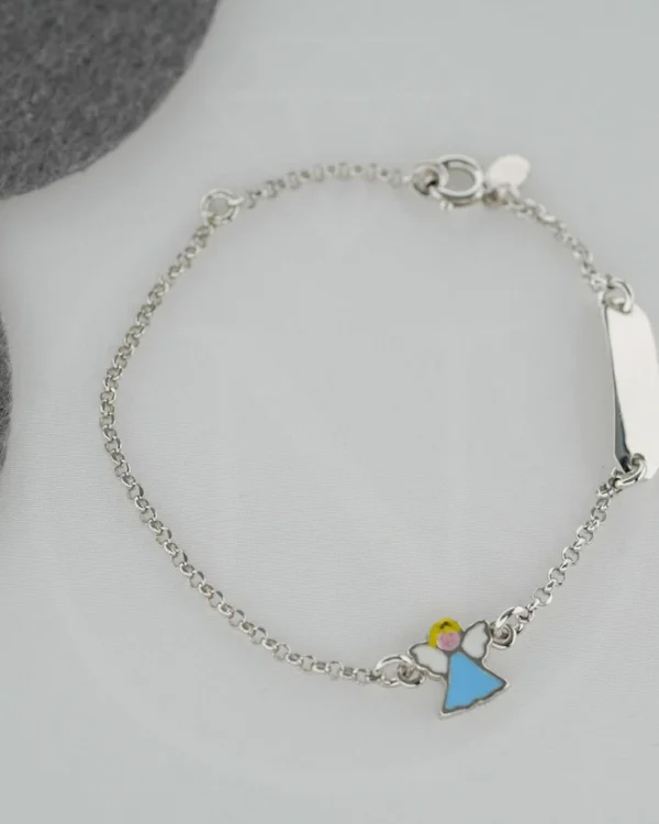 SREBRNA DJEČJA NARUKVICA - ANĐEO (S260318-123846)