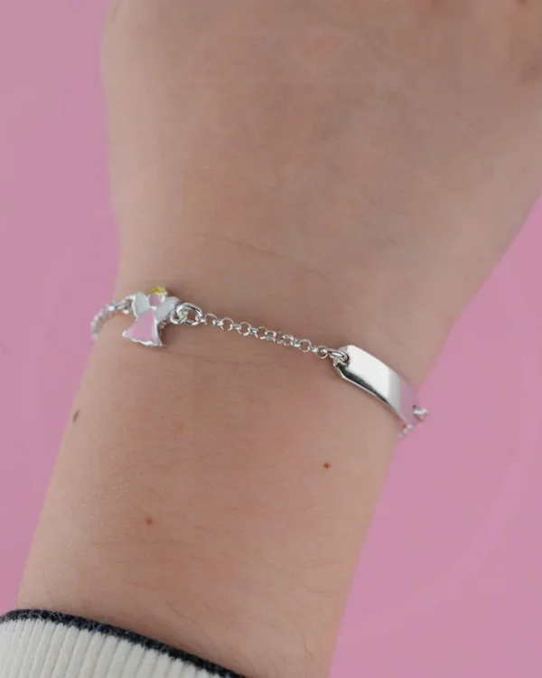 SREBRNA DJEČJA NARUKVICA - ANĐEO (S260318-125051)