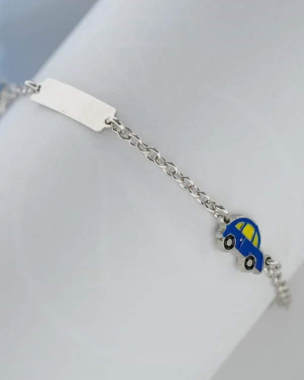 SREBRNA DJEČJA NARUKVICA - AUTO (S260318-131100)