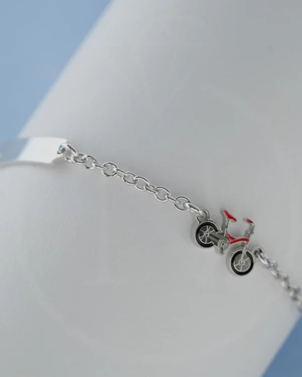 SREBRNA DJEČJA NARUKVICA - BICIKL (S260318-135546)