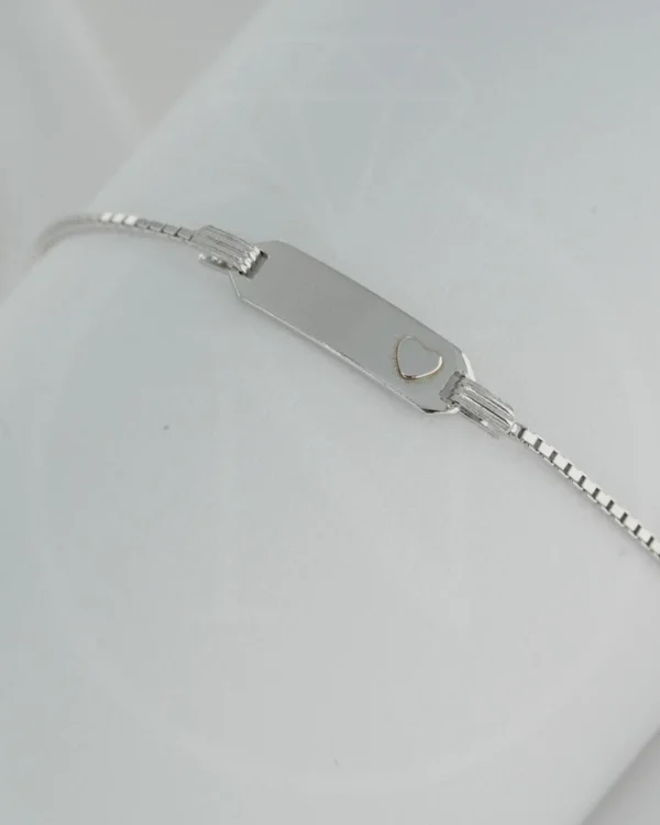 SREBRNA DJEČJA NARUKVICA - SRCE (S260318-135835)