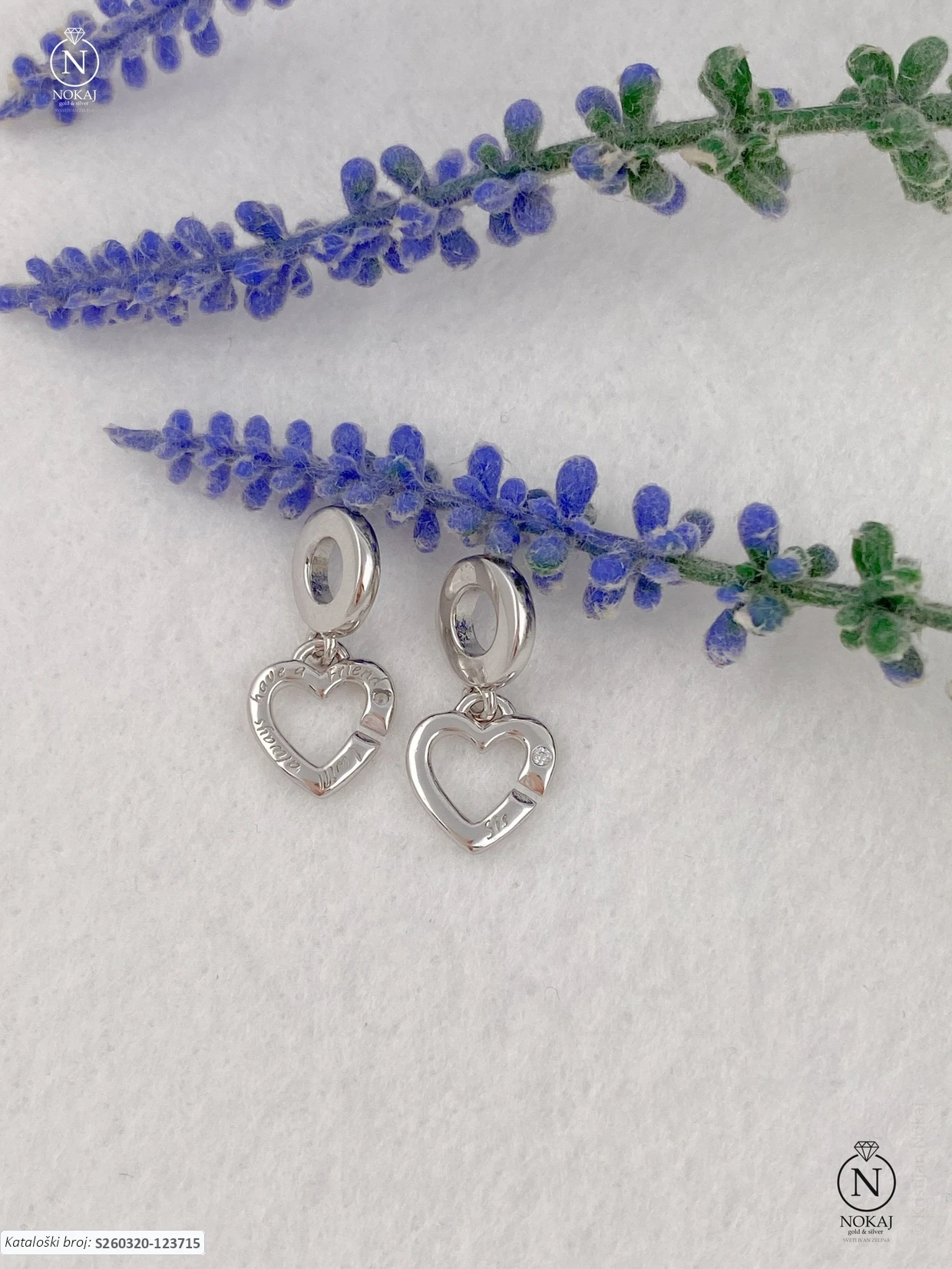 SREBRNI PRIVJESAK S CIRKONIMA - SRCE (S260320-123715)