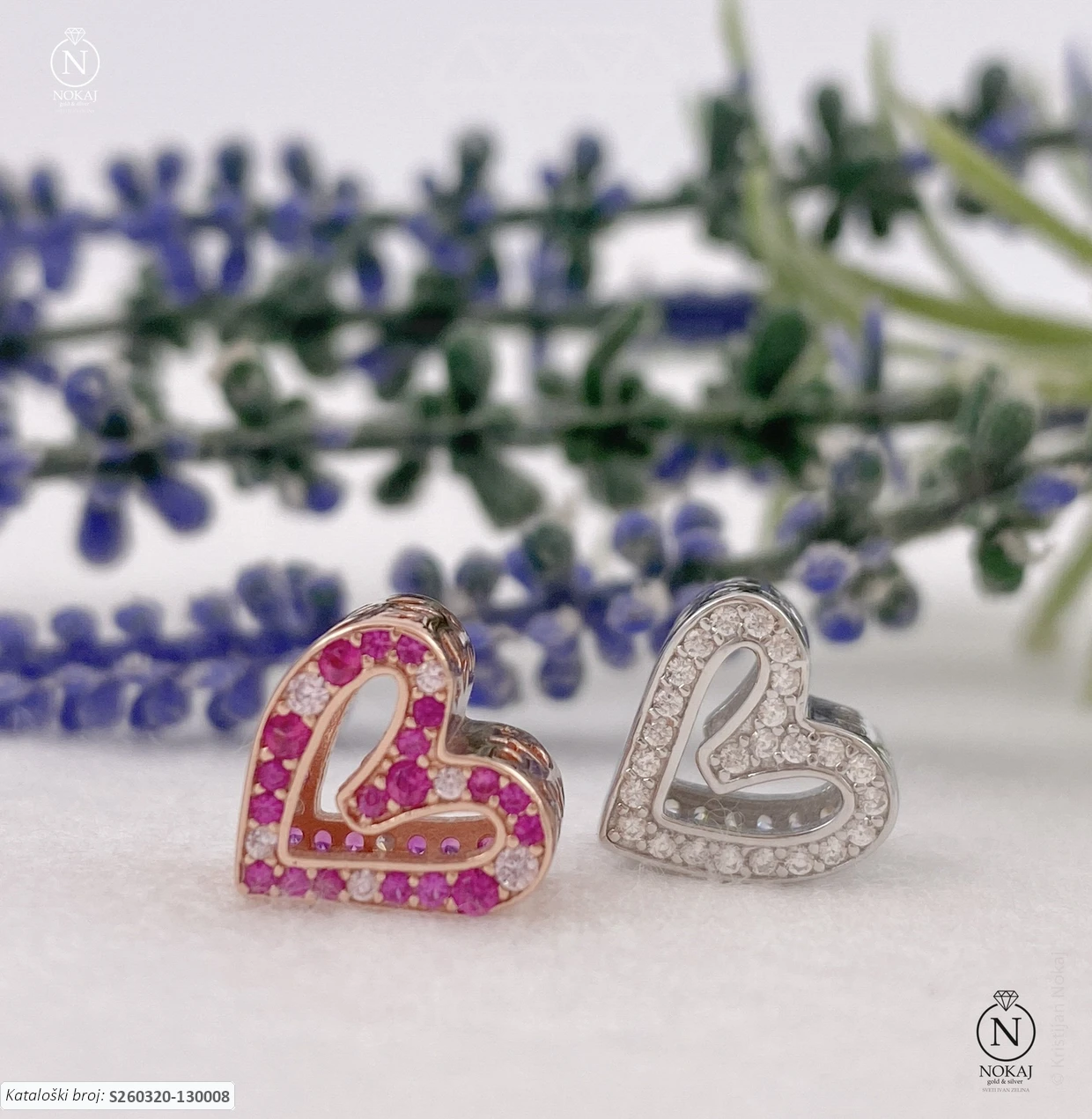 SREBRNI PRIVJESAK S CIRKONIMA - SRCE (S260320-130008)