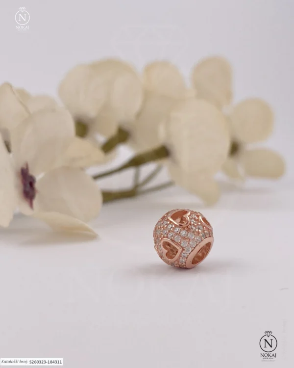 SREBRNI PRIVJESAK S CIRKONIMA - SRCE (S260323-184311)