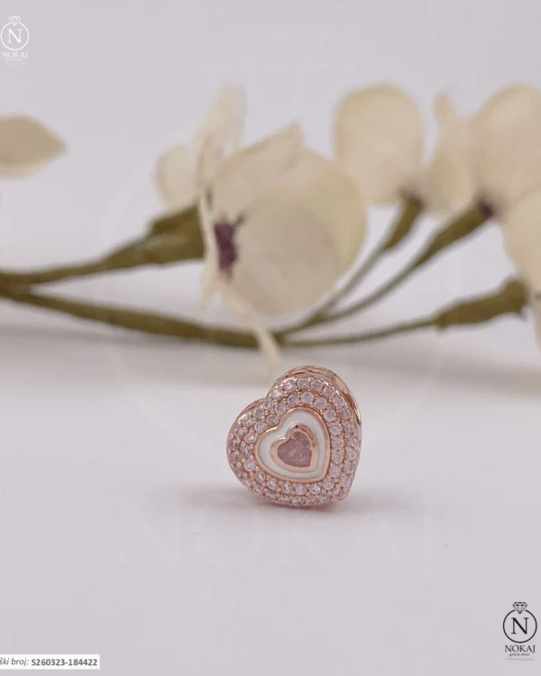 SREBRNI PRIVJESAK S CIRKONIMA - SRCE (S260323-184422)
