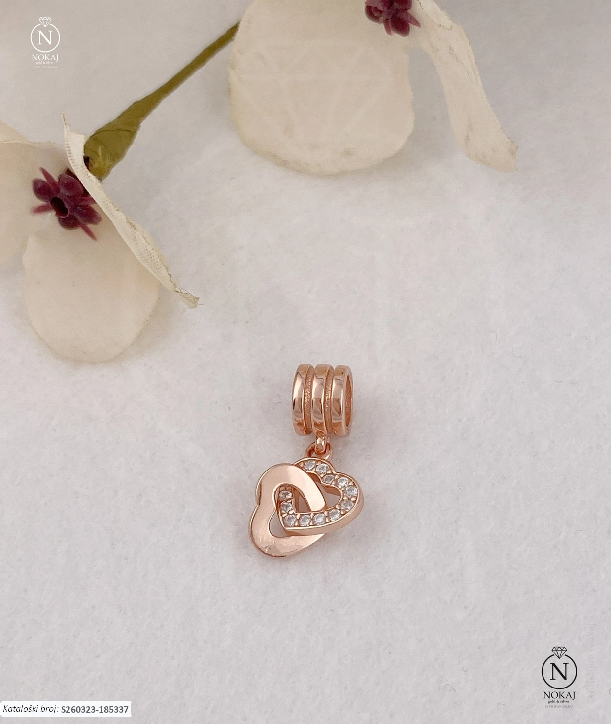 SREBRNI PRIVJESAK S CIRKONIMA - SRCE (S260323-185337)