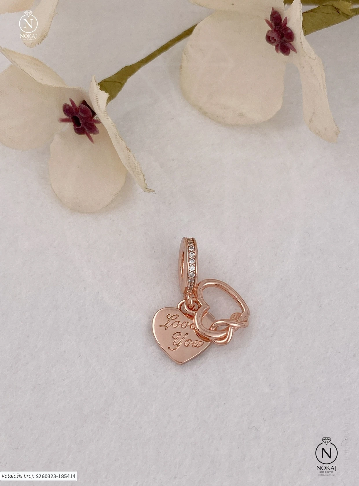 SREBRNI PRIVJESAK S CIRKONIMA - SRCE (S260323-185414)