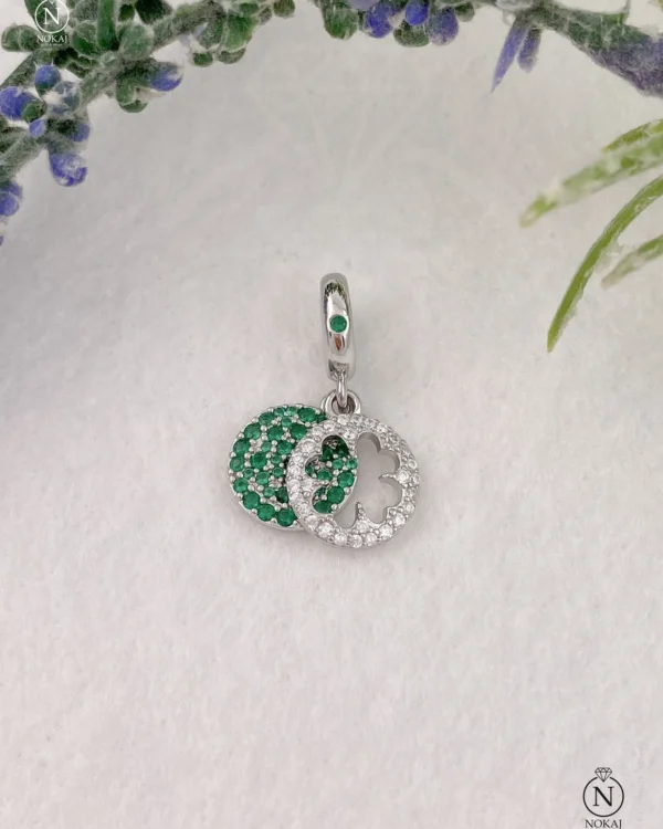 SREBRNI PRIVJESAK S CIRKONIMA - DJETELINA (S260324-161648)