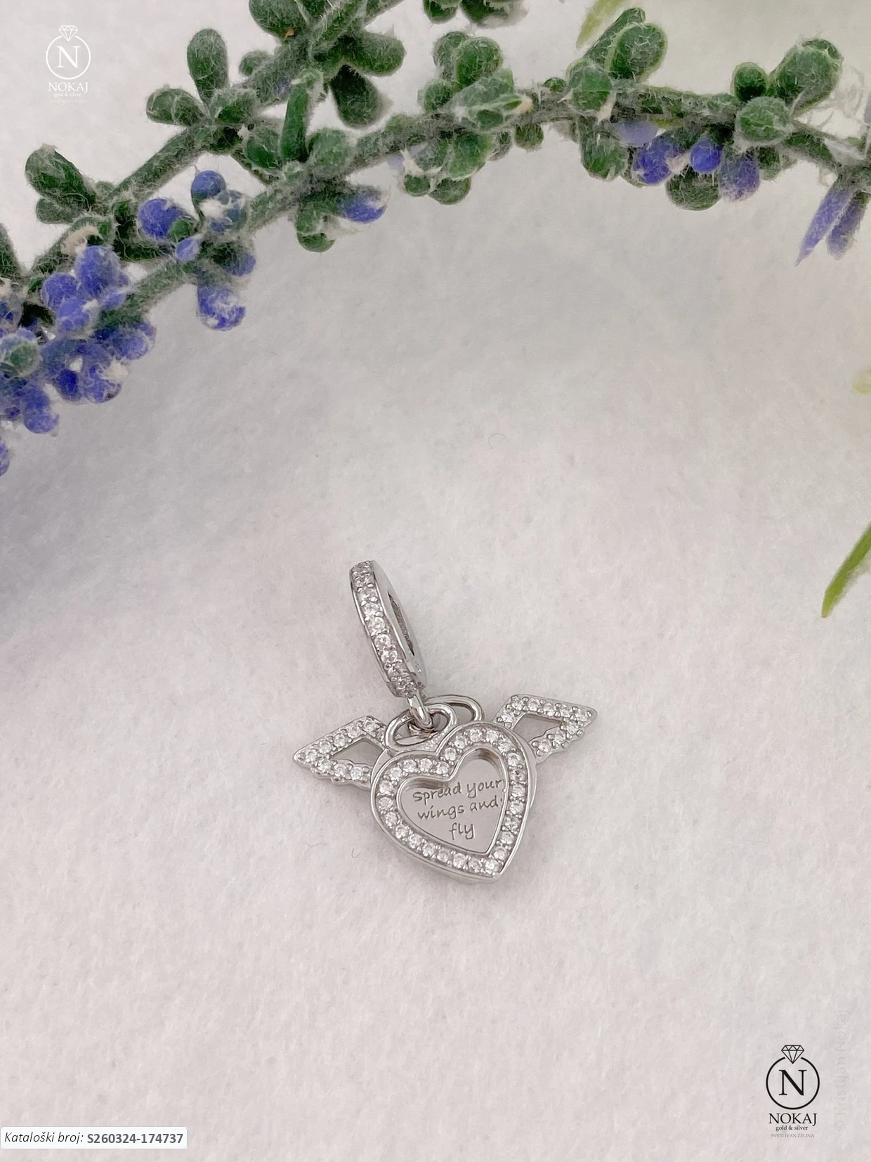 SREBRNI PRIVJESAK S CIRKONIMA - SRCE (S260324-174737)