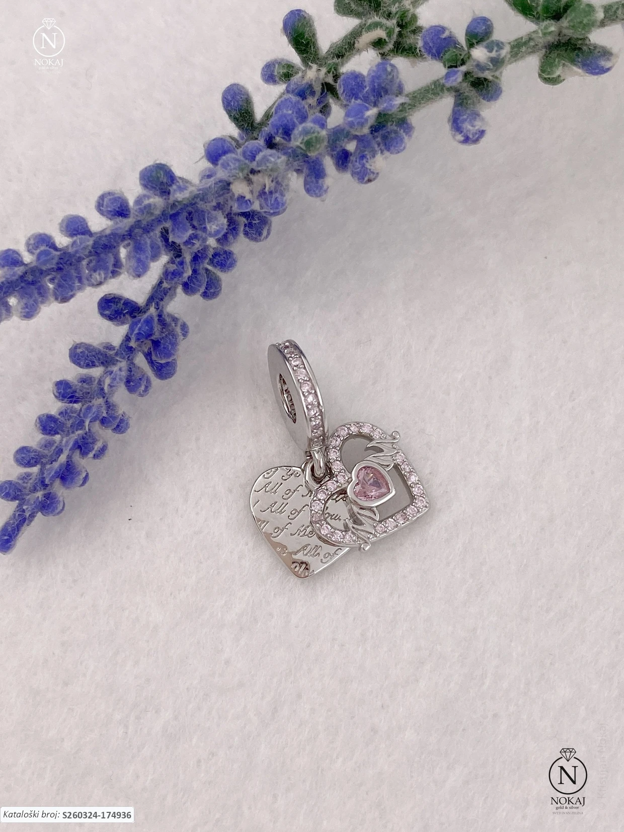 SREBRNI PRIVJESAK S CIRKONIMA - SRCE (S260324-174936)