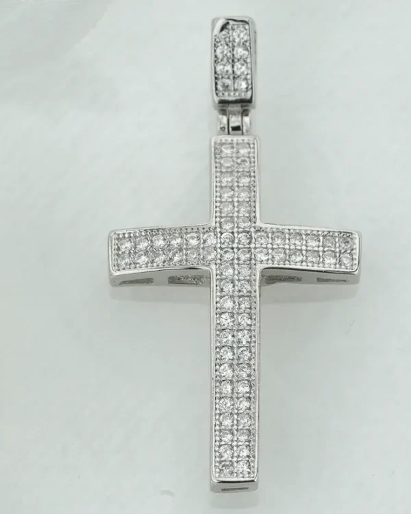 SREBRNI PRIVJESAK S CIRKONIMA - KRIŽ (S260325-185112)