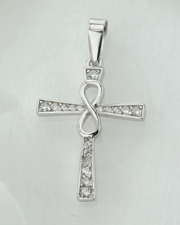 SREBRNI PRIVJESAK S CIRKONIMA - BESKONAČNOST (S260326-144330)