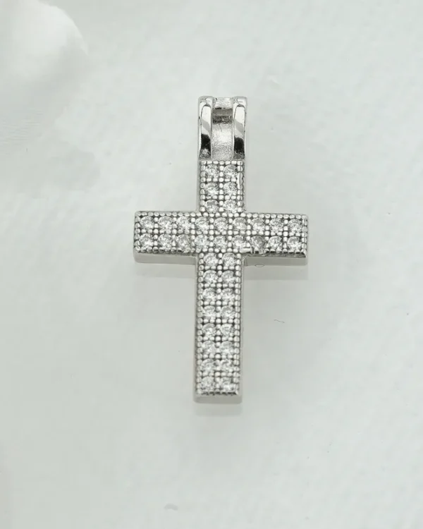 SREBRNI PRIVJESAK S CIRKONIMA - KRIŽ (S260326-144422)