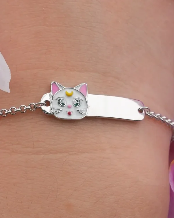 SREBRNA DJEČJA NARUKVICA - MAČKA (S260327-162556)