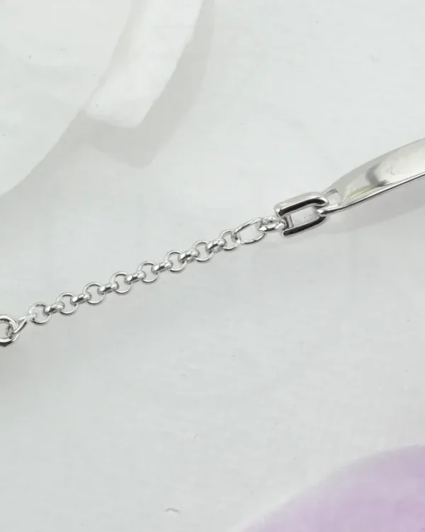 SREBRNA DJEČJA NARUKVICA - STILIZIRANI MOTIV (S260327-164136)