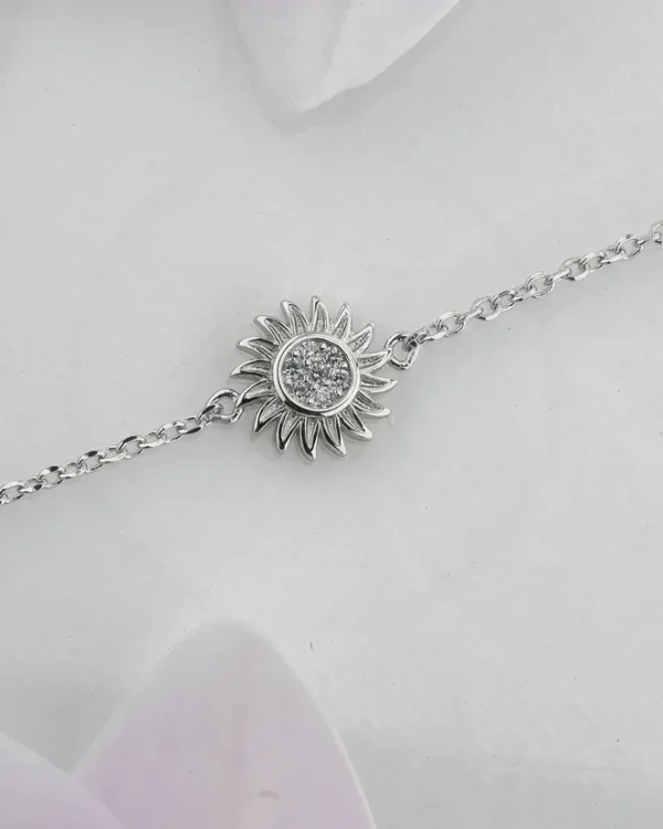 SREBRNA NARUKVICA S CIRKONIMA - SUNCE (S260327-165408)
