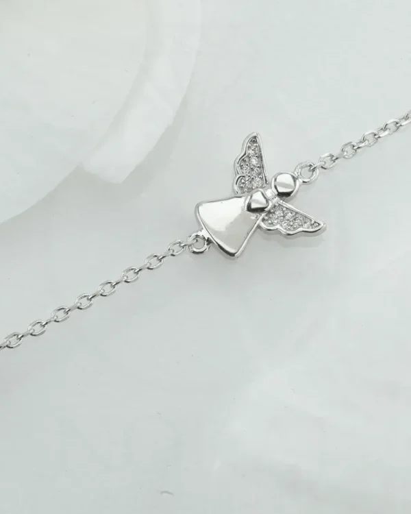 SREBRNA NARUKVICA S CIRKONIMA - ANĐEO (S260330-135222)