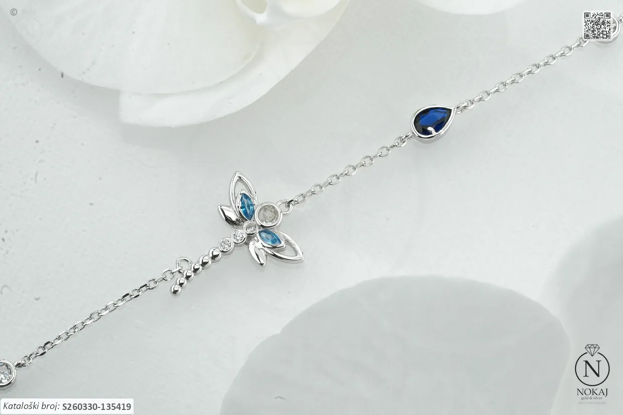 SREBRNA NARUKVICA S CIRKONIMA (S260330-135419)