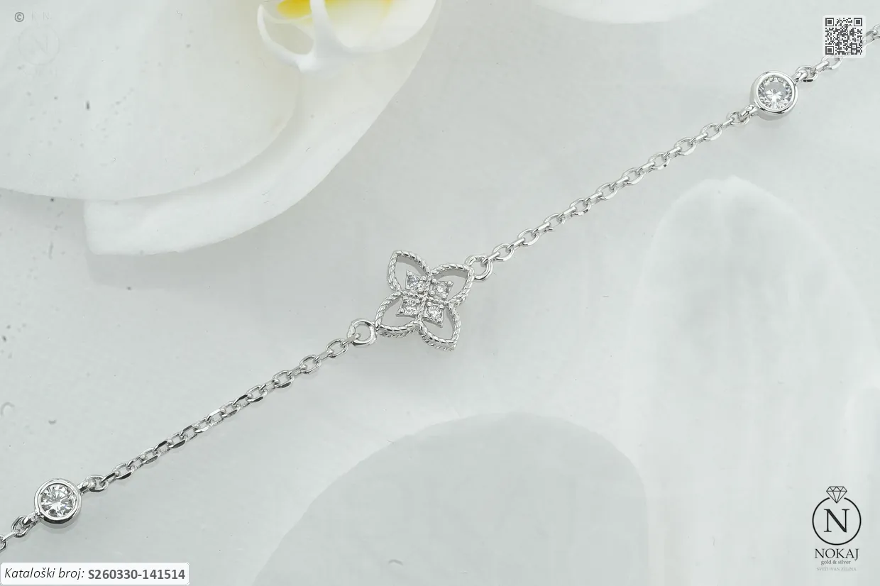 SREBRNA NARUKVICA S CIRKONIMA (S260330-141514)