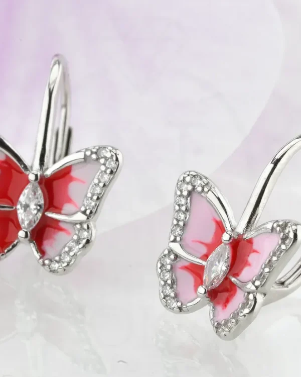 SREBRNE DJEČJE NAUŠNICE - LEPTIR (S260331-121729)