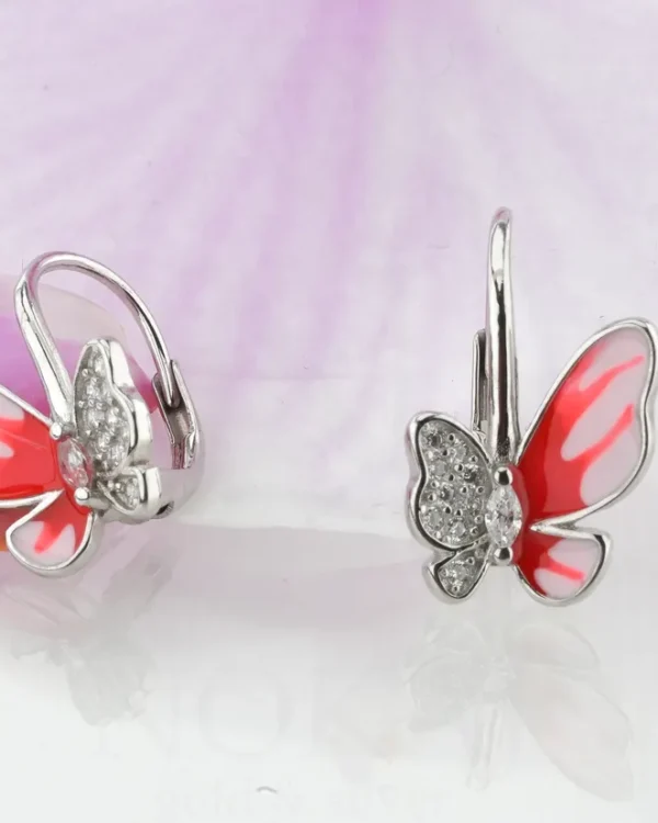 SREBRNE DJEČJE NAUŠNICE - LEPTIR (S260331-122234)