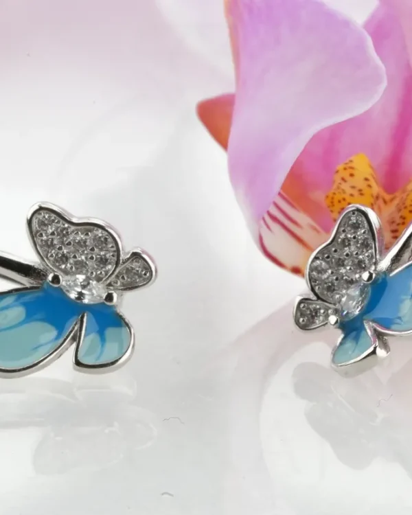 SREBRNE DJEČJE NAUŠNICE - LEPTIR (S260331-122602)