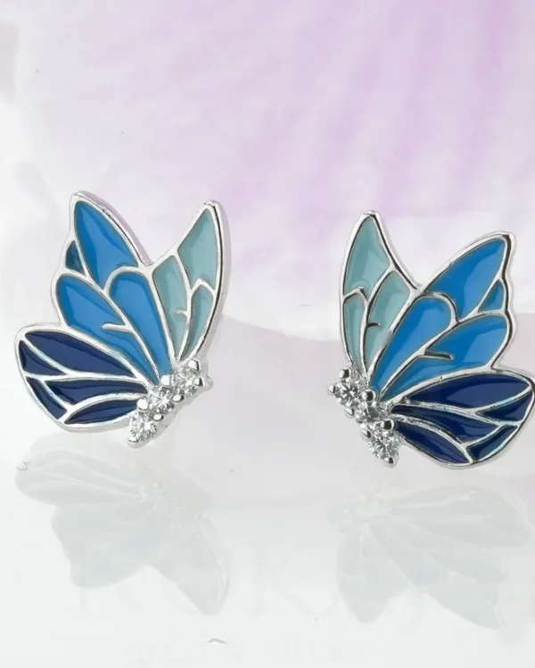 SREBRNE DJEČJE NAUŠNICE - LEPTIR (S260331-124003)