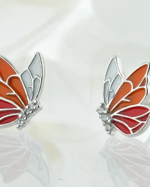 SREBRNE DJEČJE NAUŠNICE - LEPTIR (S260331-124423)