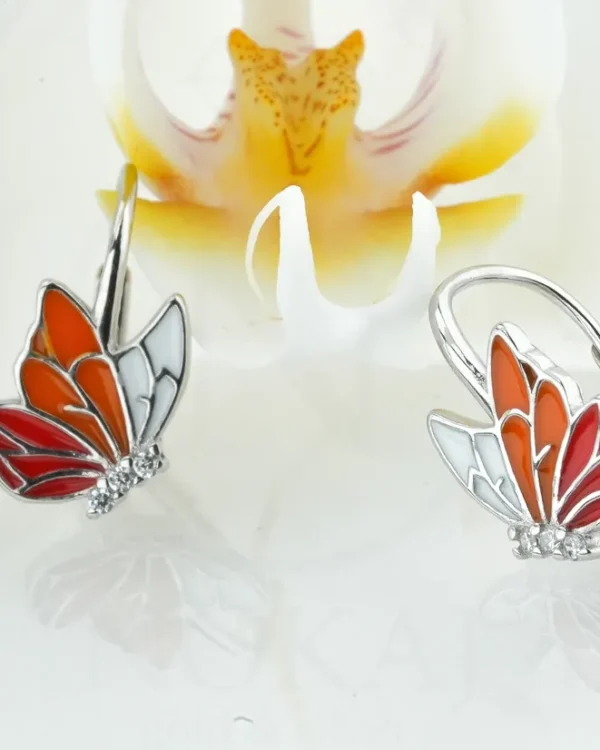 SREBRNE DJEČJE NAUŠNICE - LEPTIR (S260331-124645)