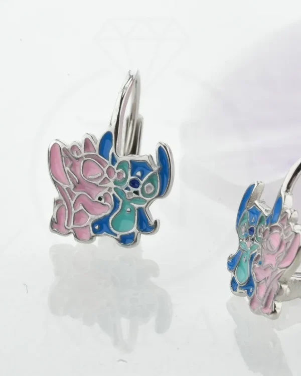 SREBRNE DJEČJE NAUŠNICE - STILIZIRANI MOTIV (S260331-125037)