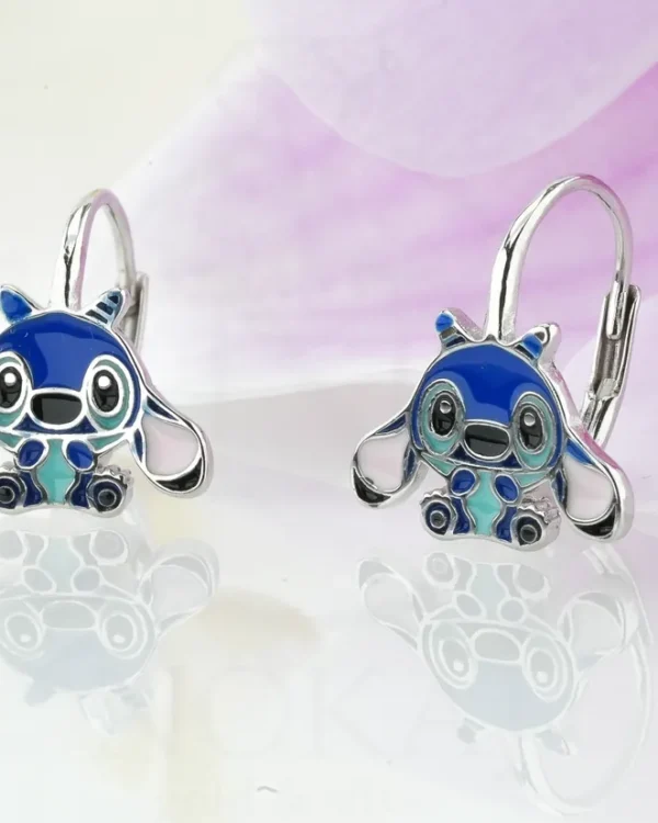 SREBRNE DJEČJE NAUŠNICE - STILIZIRANI MOTIV (S260331-125427)