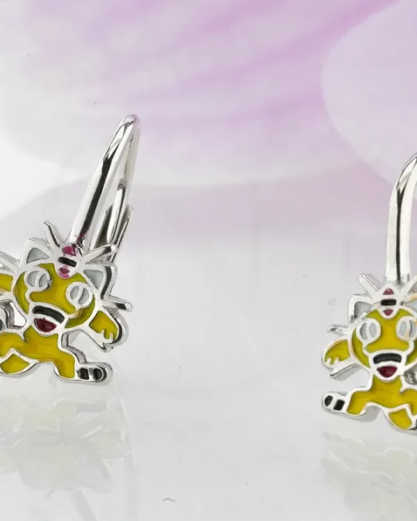 SREBRNE DJEČJE NAUŠNICE - STILIZIRANI MOTIV (S260331-125547)