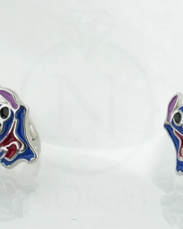 SREBRNE DJEČJE NAUŠNICE - STILIZIRANI MOTIV (S260331-131404)