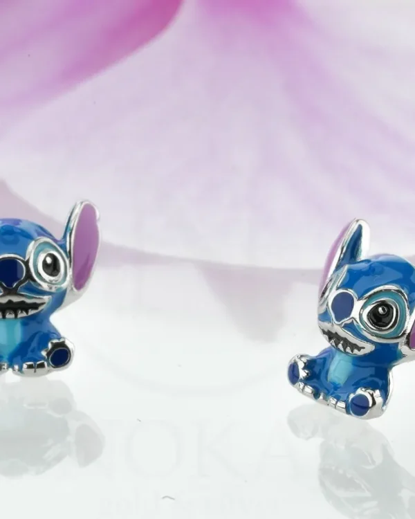 SREBRNE DJEČJE NAUŠNICE - STILIZIRANI MOTIV (S260331-132516)