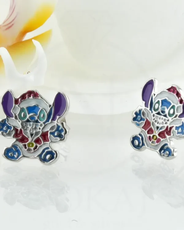 SREBRNE DJEČJE NAUŠNICE - STILIZIRANI MOTIV (S260331-133124)