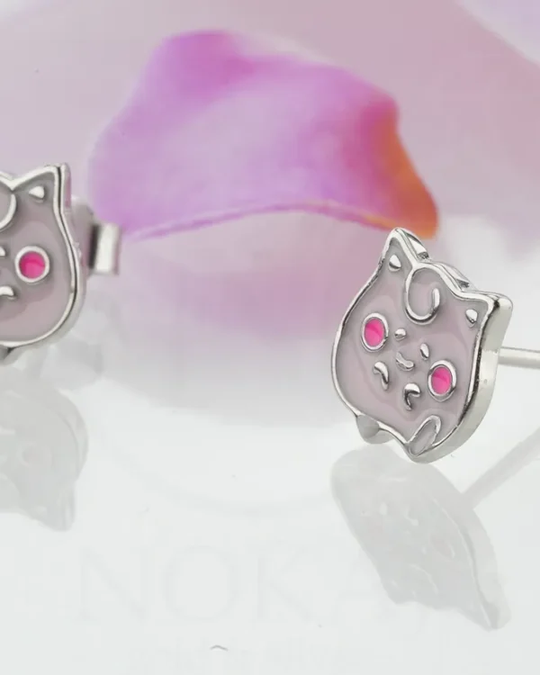 SREBRNE DJEČJE NAUŠNICE - STILIZIRANI MOTIV (S260331-133321)