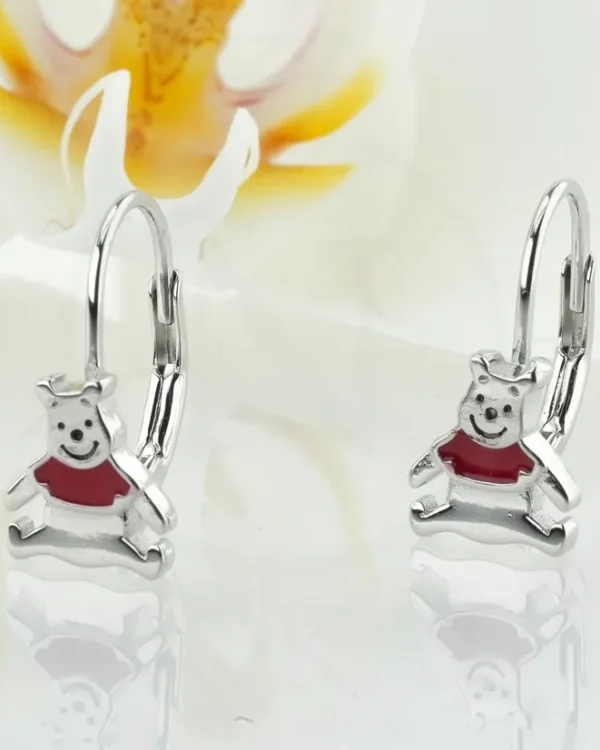 SREBRNE DJEČJE NAUŠNICE - MEDO (S260331-133356)