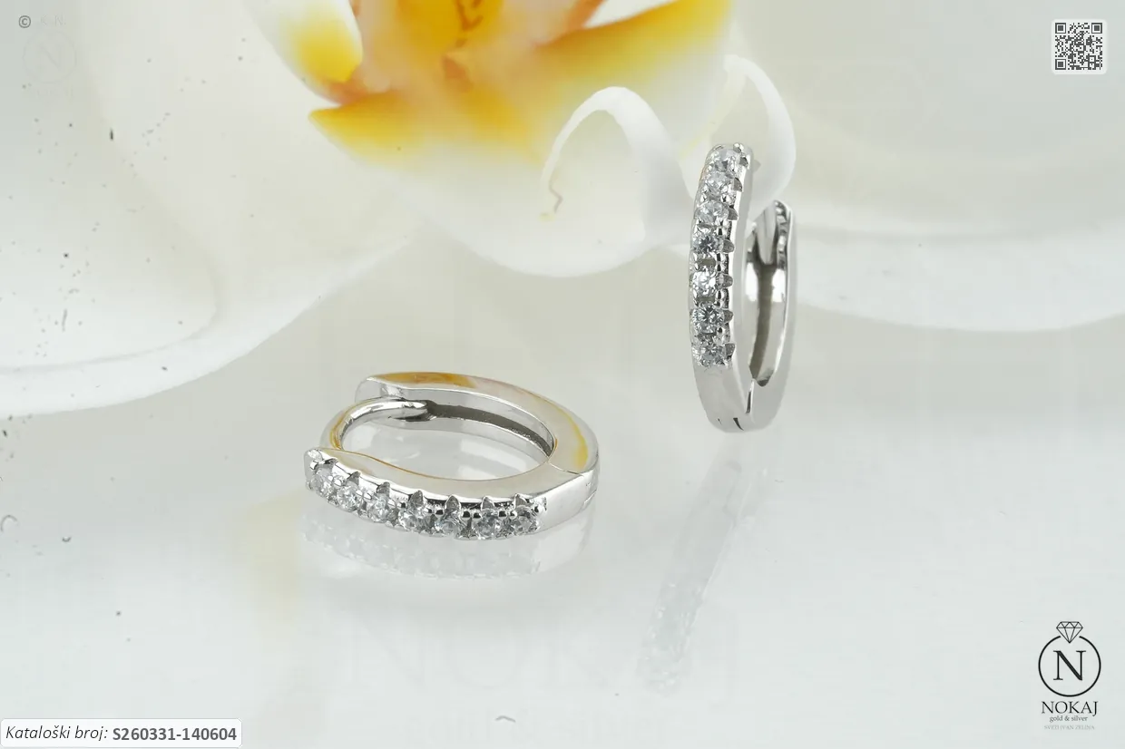 SREBRNE NAUŠNICE S CIRKONIMA (S260331-140604)