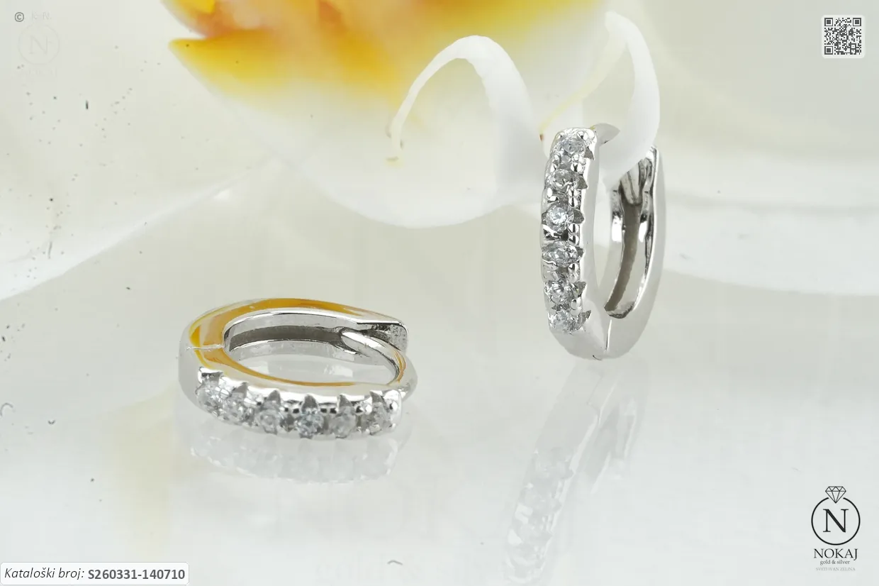 SREBRNE NAUŠNICE S CIRKONIMA (S260331-140710)