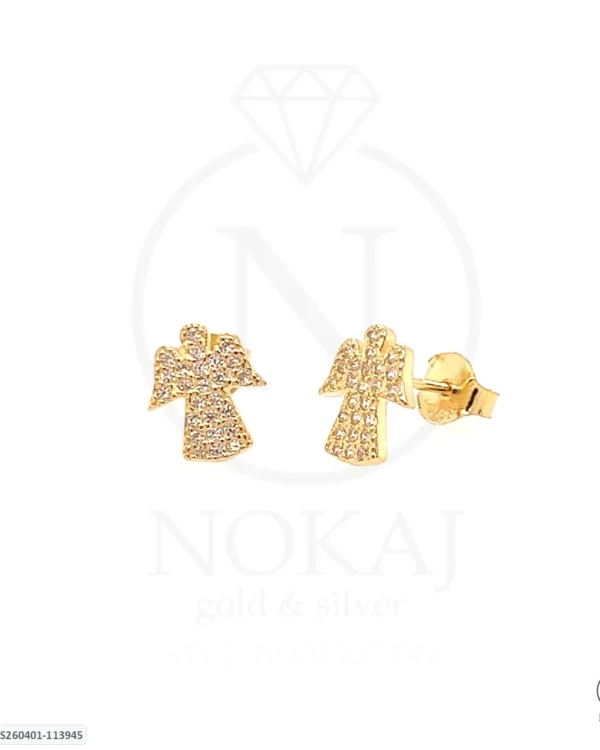 SREBRNE NAUŠNICE S CIRKONIMA - ANĐEO (S260401-113945)