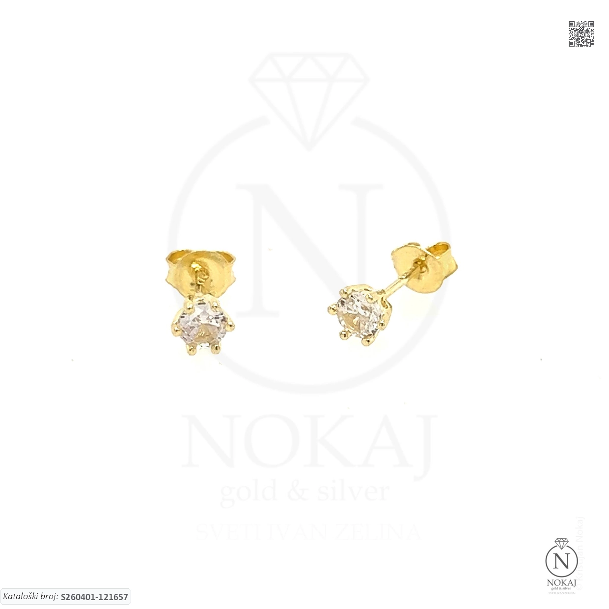 SREBRNE NAUŠNICE S CIRKONOM (S260401-121657)