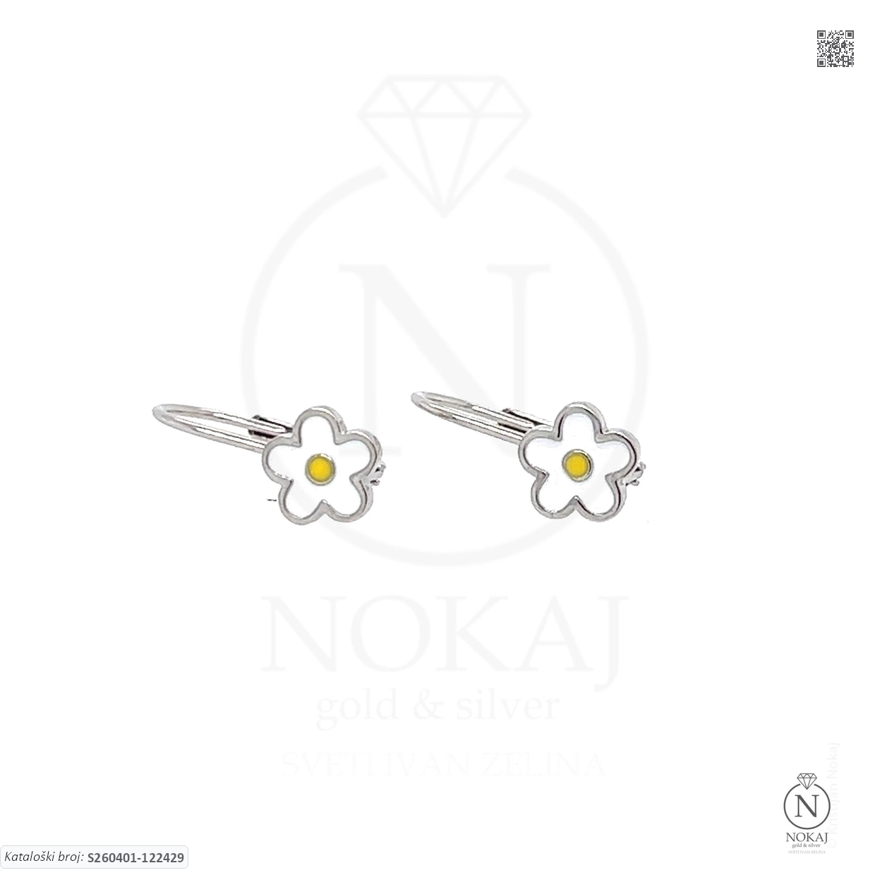 SREBRNE DJEČJE NAUŠNICE - SRCE (S260401-122429)